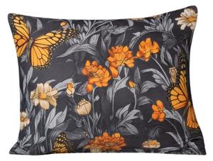 Husa decorativa pentru perna BUTTERFLY GARDEN 40x50 albastru-gri