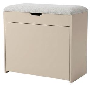 Dulap pentru pantofi cu loc de șezut și rafturi retractabile VAULT, 57 x 30 x 53 cm