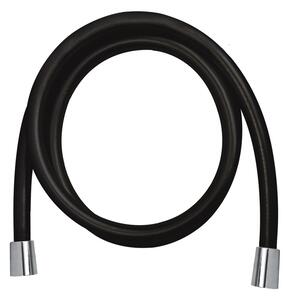 Mereo Mereo, Furtun de duș negru, mat 150 cm, sistem anti-răsucire, MER-CB111B