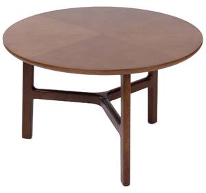 MAZZONI EXPORT BELLUNO Nuc Natural (Maro Închis) - MĂSUȚĂ DE CAFEA DIN LEMN Ø65 cm ROTUNDĂ MODERN CLASSIC