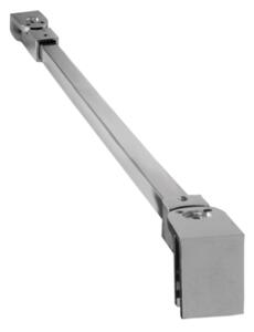 Mereo Mereo, duș LIMA, pătrată, ușă pivotantă, 2x perete lateral, crom ALU, sticlă transparentă 6 mm, MER-CK86813K