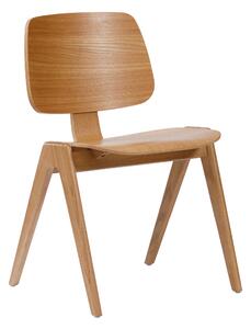 MAZZONI EXPORT AURA Stejar Natural - SCAUN DIN LEMN PENTRU LIVING SUFRAGERIE BUCĂTĂRIE MODERN NORDIC