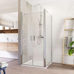 Mereo Mereo, cabină de duș, Lima, pătrat, crom ALU, ușă zburătoare, sticlă transparentă, MER-CK86513K