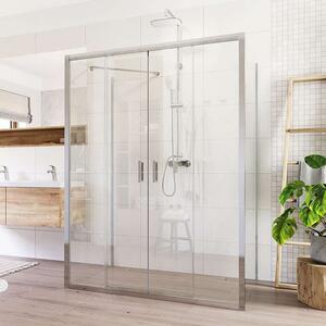 Mereo Mereo, Duș, Lima, dreptunghi U, înălțime 190 cm, crom ALU, sticlă transparentă, MER-CK85813K