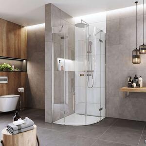 Mereo Mereo, Cabina de dus, Novea, R 550, 90x90x200 cm, cu balamale, crom ALU, sticla transparenta 6 mm, EC, MER-CK70101Z