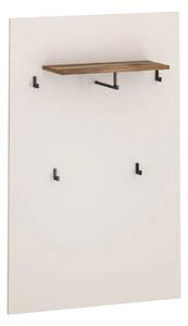 Cuier de perete hol EVO, casmir/stejar, PAL laminat, 80x25x120 cm