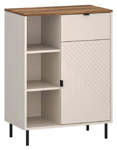 Comoda dulap EVO, casmir/stejar, PAL laminat, 70x40x95 cm