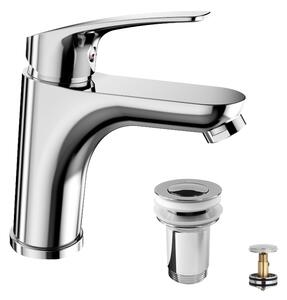 Mereo Mereo, Baterie lavoar, Eve, cu clic-clac CH05V, crom, MER-CBV10104C