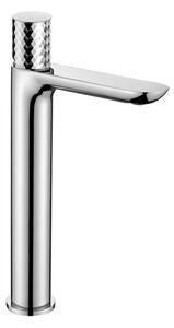 Mereo Mereo, Baterie înaltă pentru lavoar, diamant, Viana, fără priză, crom, MER-CBE10102A