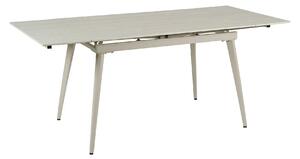 Masa extensibila REEF, grej cu efect de piatra travertin, ceramica/met