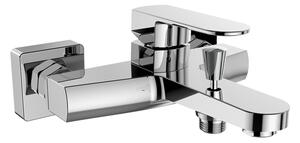 Mereo Mereo, Baterie pentru cada montată pe perete, Mada, 150 mm, fără accesorii, crom, MER-CBQ90103M
