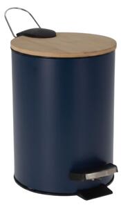 Coș de gunoi cu pedală, capacitate 3l, culoarea bleumarin, 17x24 cm