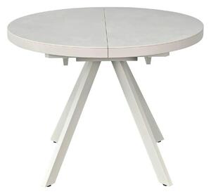 Masa extensibila LIBRA, grej cu efect de piatra travertin, ceramica/me