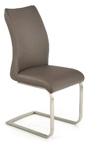 Scaun OPAL, gri/crom, piele ecologica/metal, 44x45x101 cm