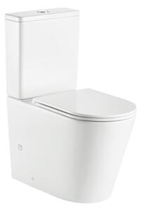 Mereo Mereo, WC combi, ridicat, deșeuri vario, cu glugă, Smart Flush RIMLESS, ceramică, incl. scaune, MER-VSD92T1