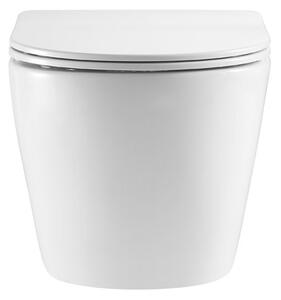 Mereo Mereo, WC suspendat cu hotă, Smart Flush RIMLESS, 495x360x370, ceramică, incl. scaune CSS113S, MER-VSD82T1