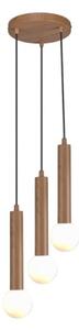 ITALUX PND-33574-3-WD - Lustră suspendată pe cablu FILANO 3xG9/5W/230V maro