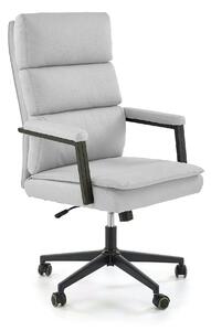Scaun birou ADRIANO 2, gri deschis/negru, piele ecologica, 65x70x104/1