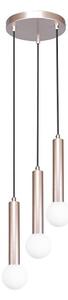 ITALUX PND-33574-3-CF - Lustră suspendată pe cablu FILANO 3xG9/5W/230V aur roz