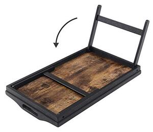 Raft pentru mic dejun, Songmics, Negru, 50x30x26 cm