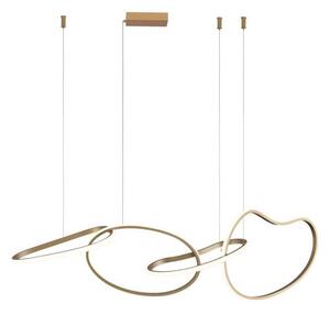 ITALUX PND-22412-S4-GD - Candelabru LED FONTE suspendat pe cablu LED/60W/230V, auriu