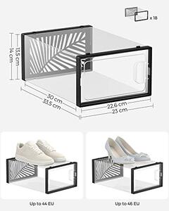 Pantofar din plastic, Songmics, Negru, 23×33.5×14 cm