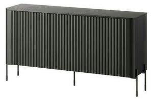 Comoda VERA, negru, PAL laminat, 150x40x80 cm