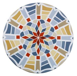 Fata de masa pentru o masuta de gradina, motiv mozaic, Ø 70 - 90 cm