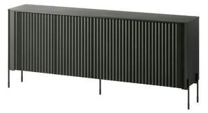 Comoda VERA, negru, PAL laminat, 190x40x80 cm