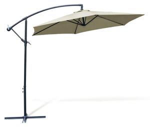 Umbrelă de grădină Novara - braț lateral, bej