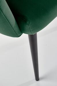 Scaun tapitat K410, verde, 65x62x85 cm