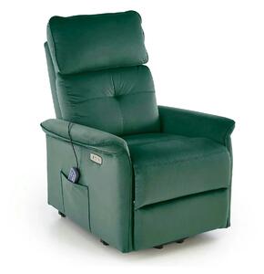 Fotoliu rabatabil SEMIR 2, stofa catifelata verde inchis - Bluvel 78