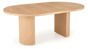 Masa extensibila GARIBALDI, stejar natural, PAL laminat/furnir, 120/20