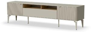 Comoda TV BELUCI, casmir/stejar, PAL laminat/metal, 200x40x54 cm