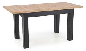 Masa extensibila GIZMO, stejar artisan/negru, PAL laminat, 120/160x75x