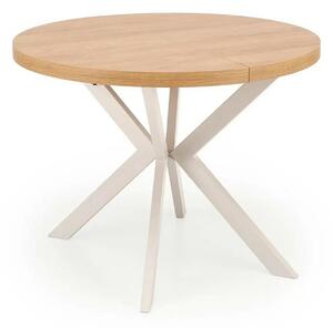 Masa extensibila PERONI, stejar/casmir, PAL laminat/otel, 100/250x100x