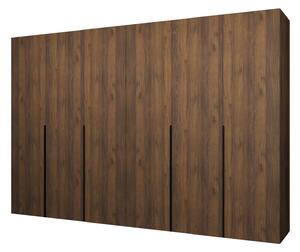 Dulap de haine 300 cm Alice 1 (Nuc + Negru). 1159834