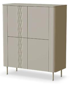 Comoda TIRANTE, casmir, PAL laminat, 100x40x120 cm