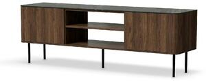 Comoda TV SOLANO, nuc/negru, PAL laminat, 150x40x55 cm