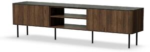 Comoda TV SOLANO, nuc/negru, PAL laminat, 200x40x55 cm