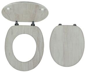 Novaservis - scaun WC, MDF furniruit, balamale metal-crom, WC/DUBVELVET