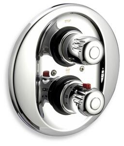 Novaservis Aquamat, baterie baie cu termostat sub tencuiala, pentru 3 iesiri, crom 2650RX,0