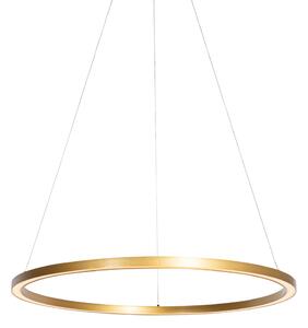 Lampă suspendată aurie 80 cm cu LED inclus 3 trepte de diminuare - Girello