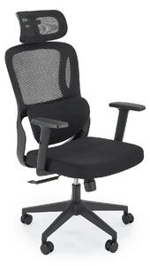 Scaun birou MATEUS, negru, stofa/plasa, 67x70x126/133 cm