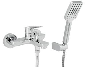 Novaservis Metalia 54, baterie cadă cu set duș punct 150 mm, crom, 54020-0