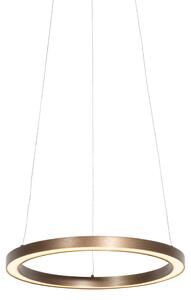 Lampă suspendată din bronz 40 cm cu LED inclus cu dimmer pe 3 trepte - Girello