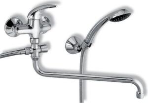 Novaservis Metalia 55, baterie panou baie 150 mm, crom, 55071.0