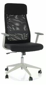 Scaun birou Q-861 R, negru, stofă/plasă, 66x50x113 cm