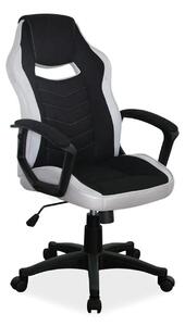 Scaun birou CAMARO, negru/gri, stofă, 59x49x106 cm
