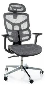 Scaun birou EQ-1, gri, plasă, 71x48x112 cm